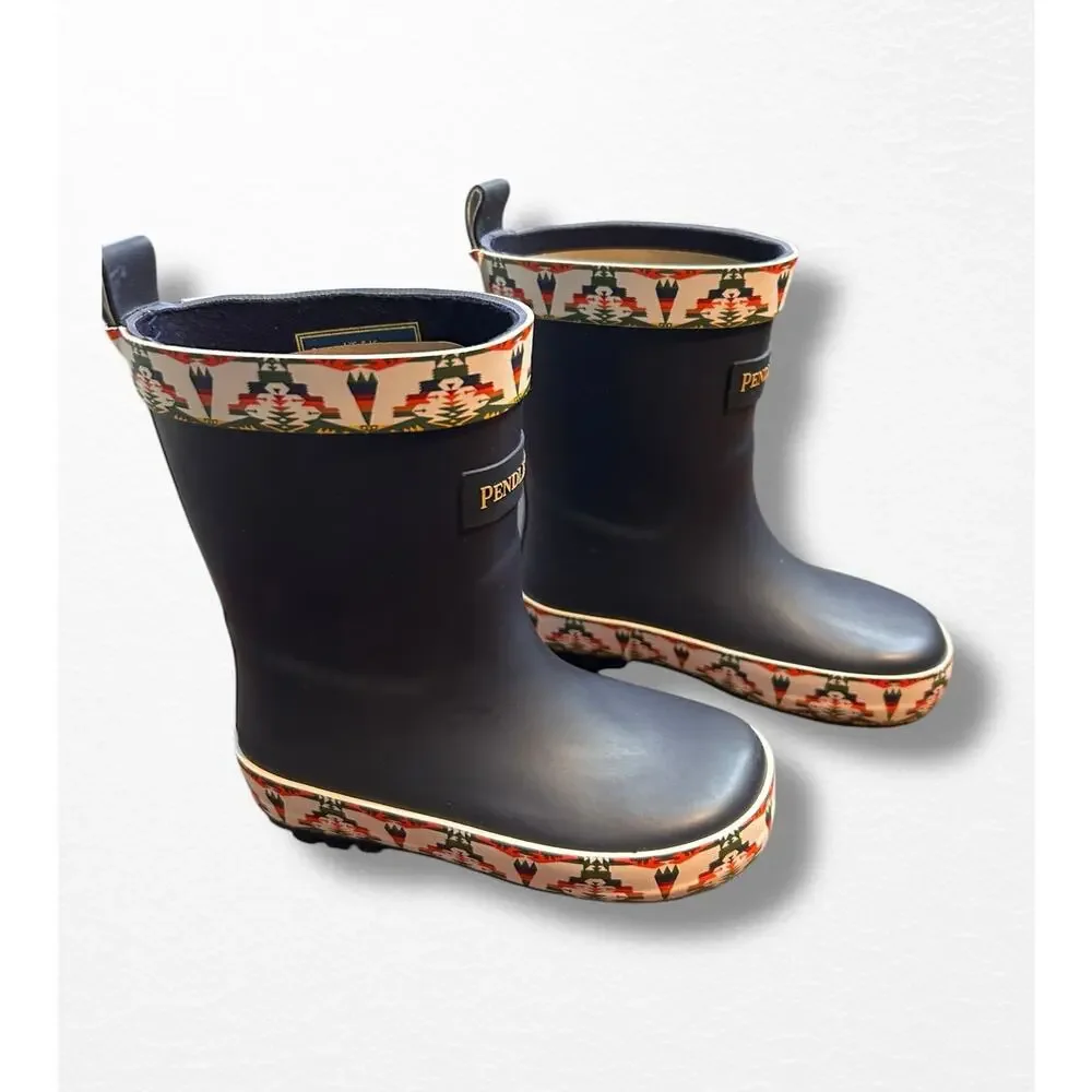 NWT Pendleton Tucson Rubber Rain Boots, Toddler Size 5/6